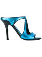 Fabrizio Viti Cut Out Heeled Sandals - Blue