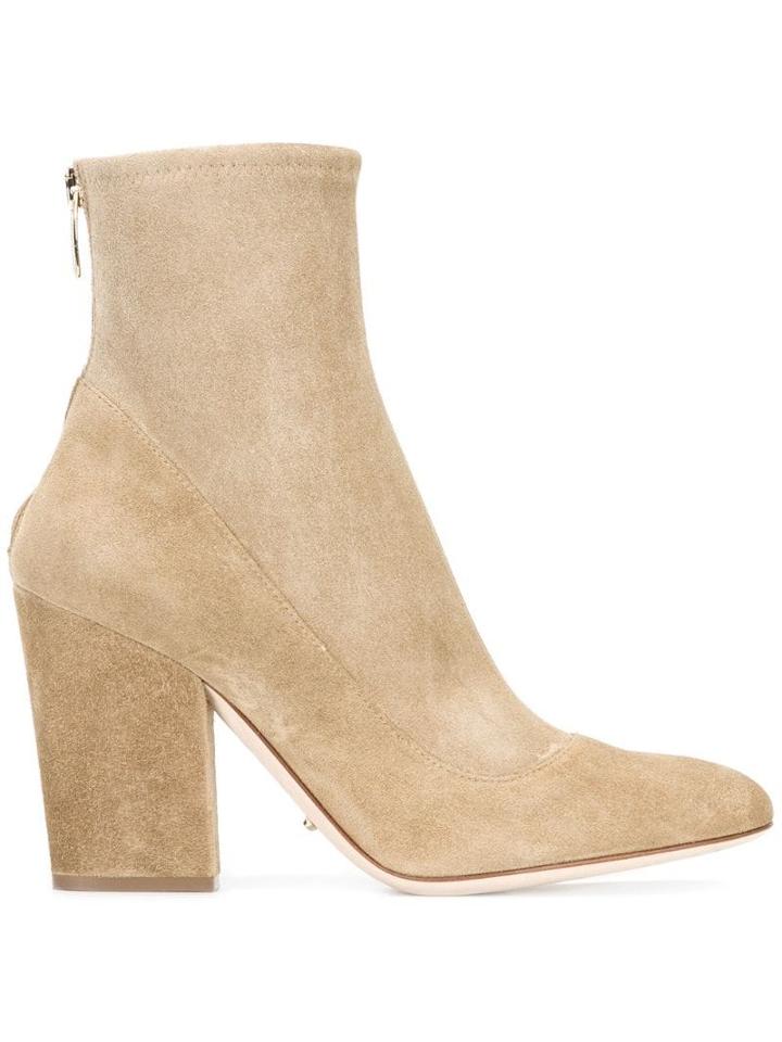 Sergio Rossi Zipped Boots - Neutrals