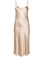 Voz - Liquid Midi Dress - Women - Silk - Xs, Nude/neutrals, Silk