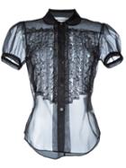 Comme Des Garçons Girl Sheer Ruched Detail Shirt