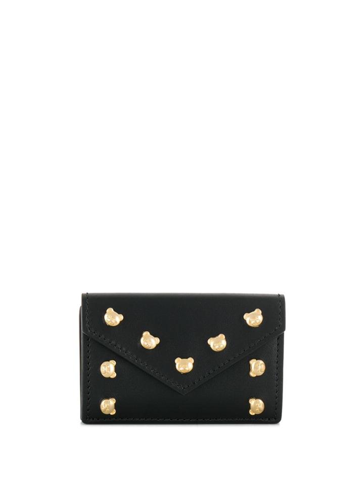 Moschino Teddy Studded Wallet - Black