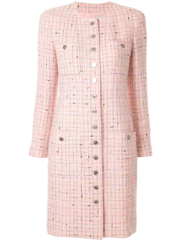 Chanel Pre-owned Tweed Midi Jacket - Pink