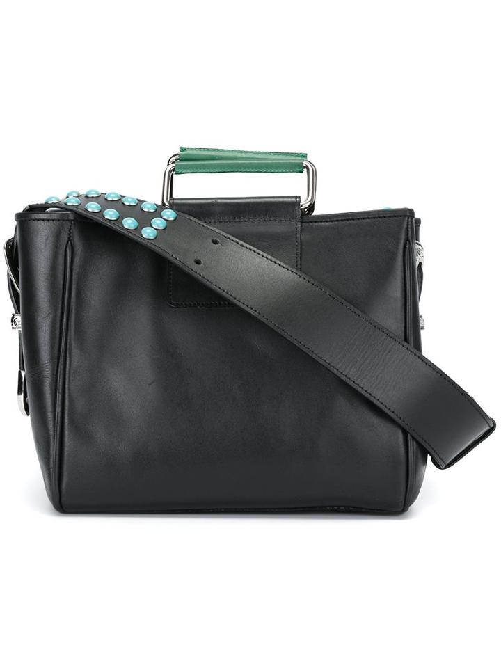 Toga Studded Shoulder Bag, Women's, Black
