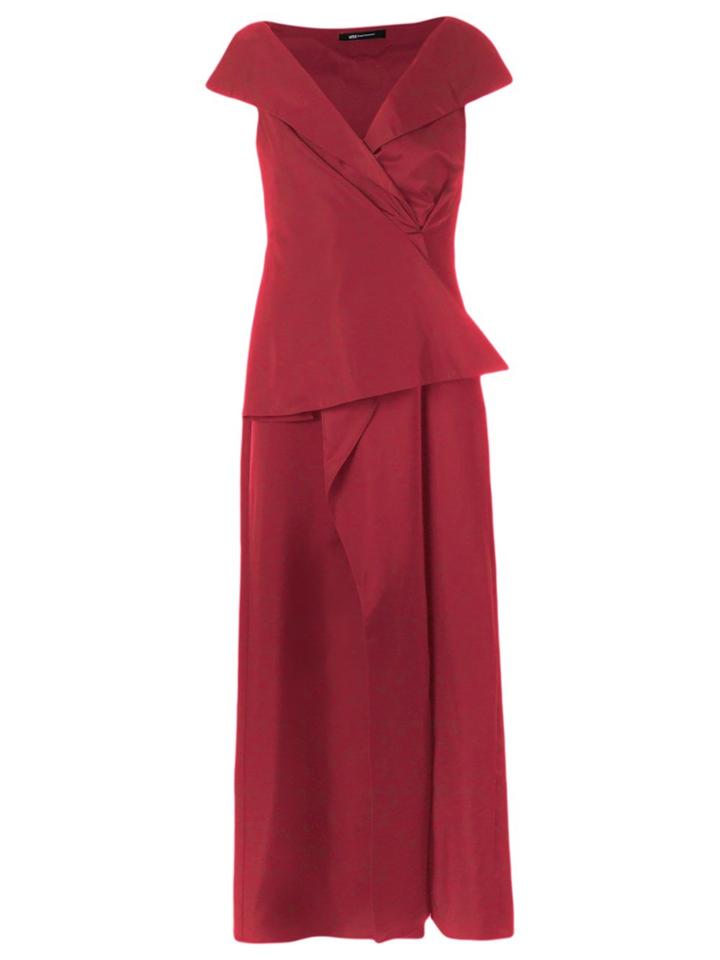 Uma Raquel Davidowicz Draped Maxi Dress - Red