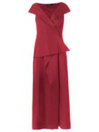 Uma Raquel Davidowicz Draped Maxi Dress - Red