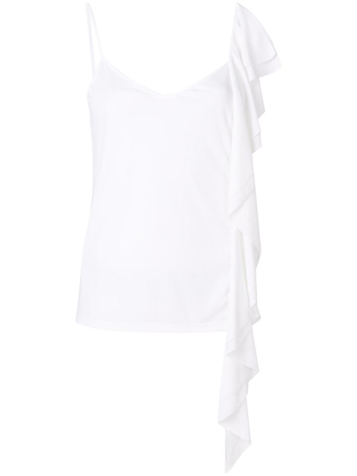 Dondup Frilled Vest Top - White