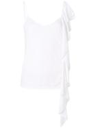 Dondup Frilled Vest Top - White