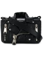 Moschino Medium Biker Shoulder Bag - Black