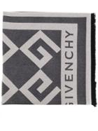 Givenchy Large Logo Scarf - Grey