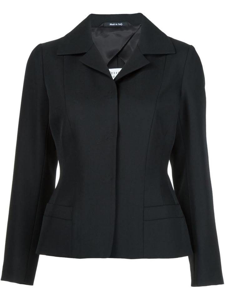 Maison Margiela Fitted Blazer, Women's, Size: 42, Black, Wool
