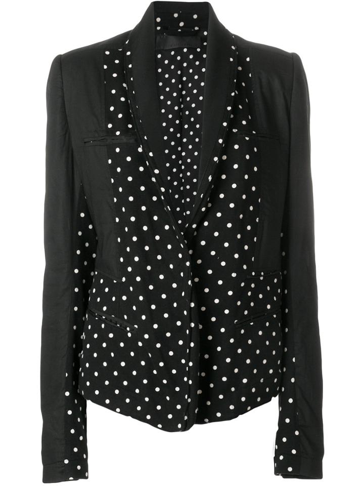 Haider Ackermann Mixed Fabric Blazer - Black