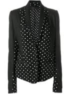 Haider Ackermann Mixed Fabric Blazer - Black