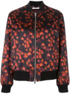 Givenchy Printed Bomber Jacket, Women's, Size: 36, Black, Cotton/polyamide/spandex/elastane/wool