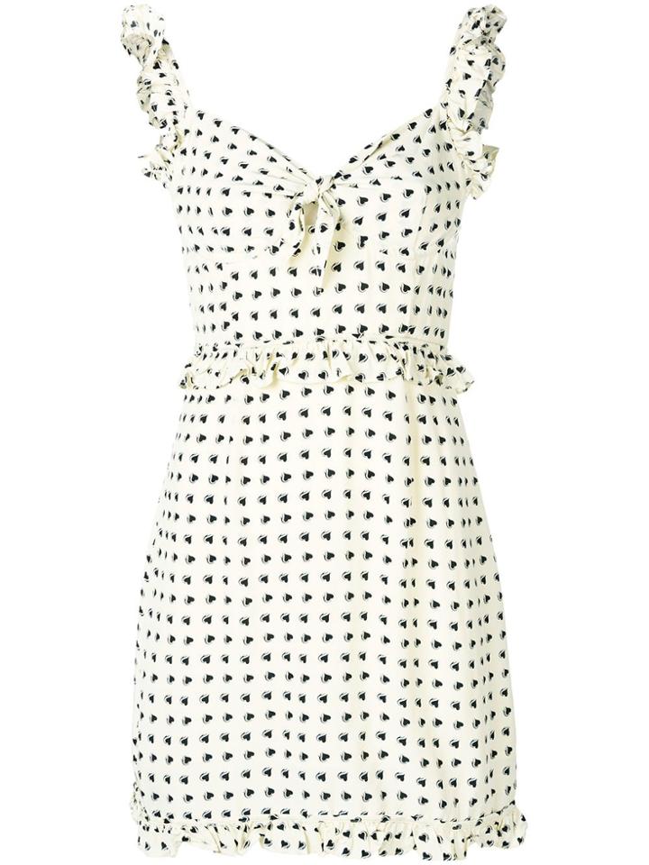 For Love And Lemons Sweetheart Mini Dress - Neutrals