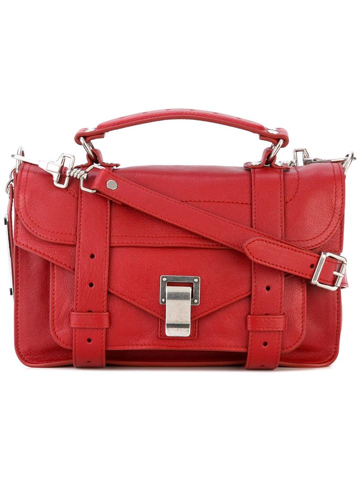 Proenza Schouler - Ps1 Satchel - Women - Lamb Skin - One Size, Red, Lamb Skin