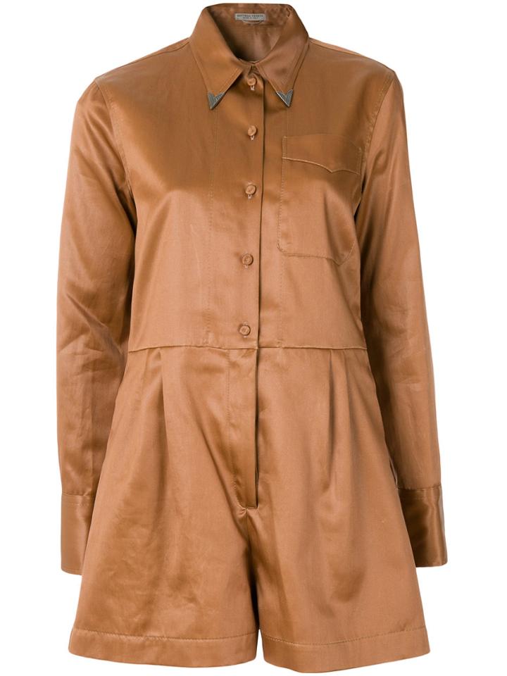 Bottega Veneta Work Wear Playsuit - Brown