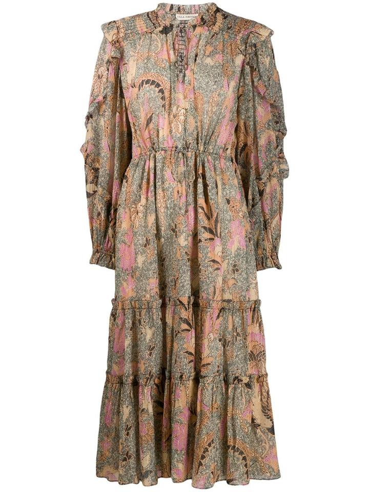 Ulla Johnson Paisley Flared Dress - Green