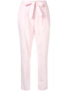 Paule Ka Waist-tied Tailored Trousers - Pink