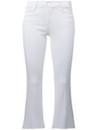 J Brand Cropped Jeans, Women's, Size: 26, White, Cotton/polyester/spandex/elastane