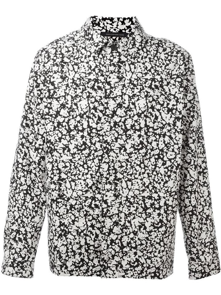 Christopher Kane Blotchy Print Sirts, Men's, Size: Medium, Black, Cotton