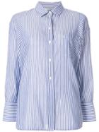 Vince Oversized Striped Shirt - Blue