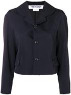 Comme Des Garçons Comme Des Garçons Cropped Fitted Jacket - Blue