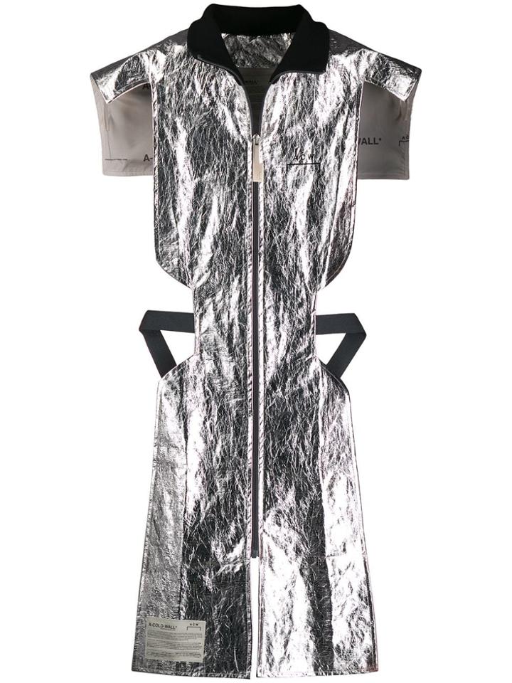 A-cold-wall* Metallic Zipped Vest