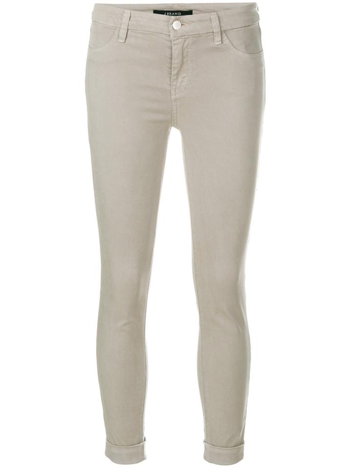 J Brand Anja Mid Rise Trousers - Grey