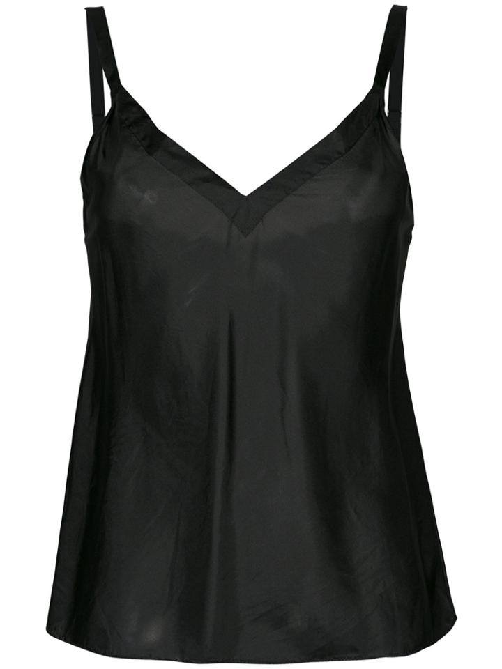 Lee Mathews Molly V-neck Cami Top - Black