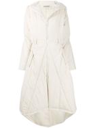 Issey Miyake Pre-owned Ruched Midi Coat - Neutrals