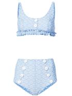 Lisa Marie Fernandez High Rise Bikini Bottoms - Blue
