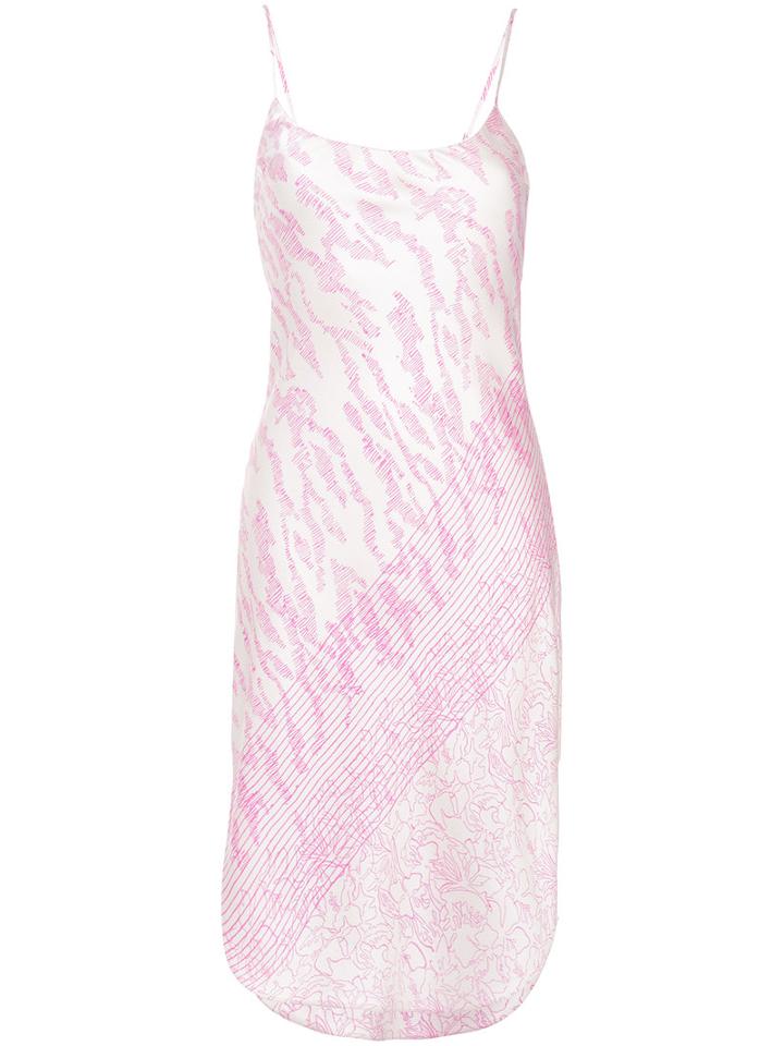 Maiyet - Patterned Vest Dress - Women - Silk - 2, White, Silk