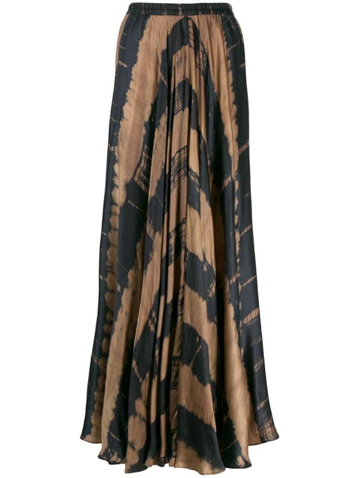 Mes Demoiselles Tie-dye Flared Skirt - Brown