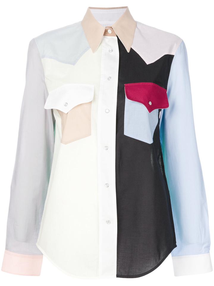 Calvin Klein 205w39nyc Colour-block Western Shirt - Multicolour