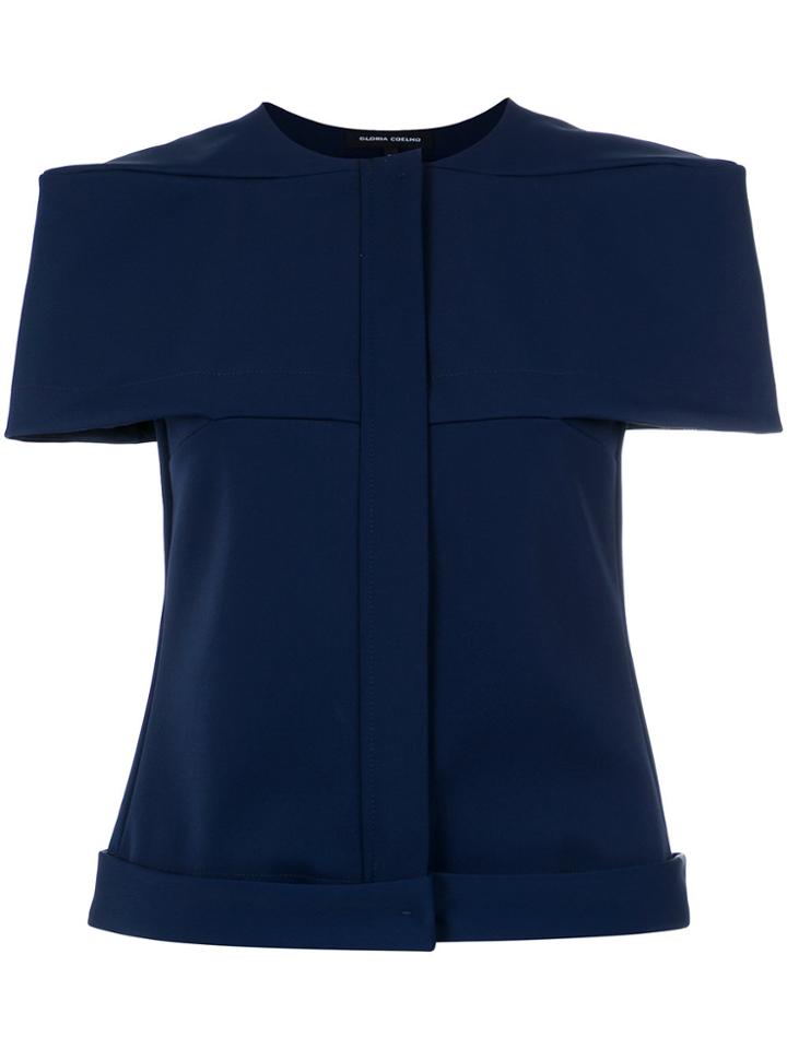 Gloria Coelho Double Fit Blouse - Blue