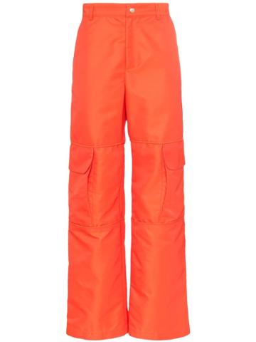 Paria Farzaneh Cargo Pocket Straight Trousers - Orange