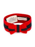 Gucci Kids Web Knitted Headband, Size: 48 Cm, Red