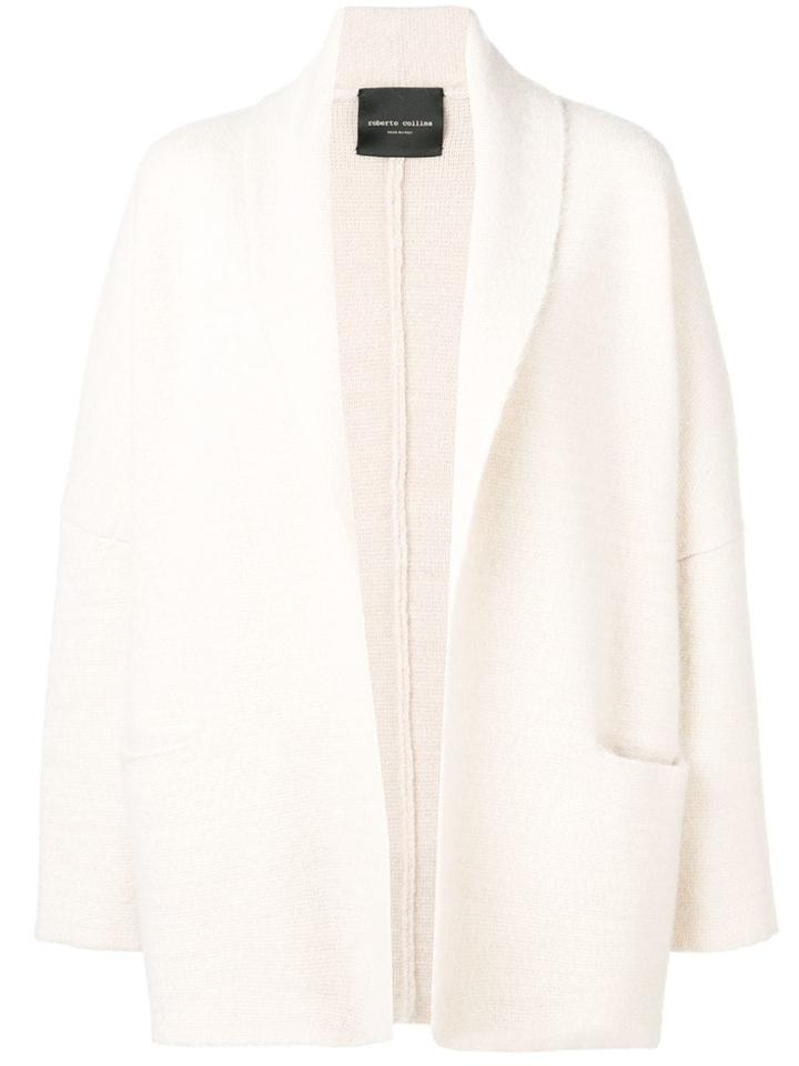 Roberto Collina Draped Fitted Coat - Neutrals