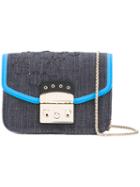 Furla - Metropolis Denim Crossbody Bag - Women - Cotton/polyurethane - One Size, Blue, Cotton/polyurethane