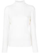 Victoria Victoria Beckham Buttoned Back Turtleneck Jumper - Nude &