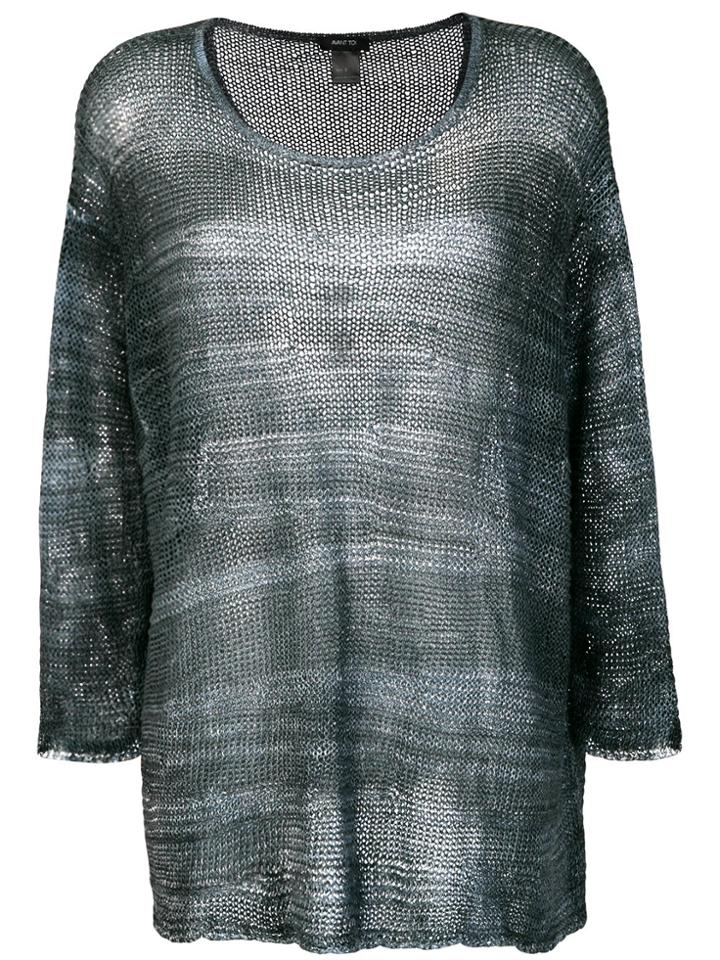Avant Toi Boat Neck Jumper - Grey