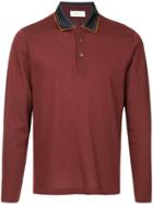 Cerruti 1881 Satin Collar Polo Shirt - Red