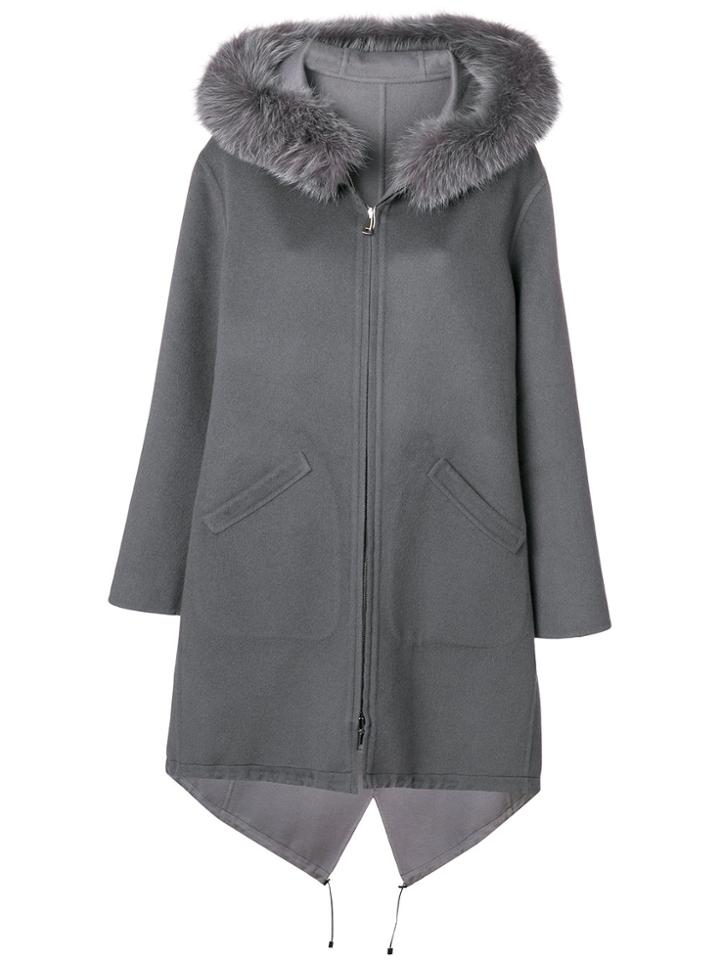 Manzoni 24 Hooded Longsleeved Coat - Grey