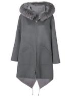 Manzoni 24 Hooded Longsleeved Coat - Grey