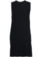 Vince Sleeveless Shift Dress, Women's, Size: 4, Black, Silk/polyester