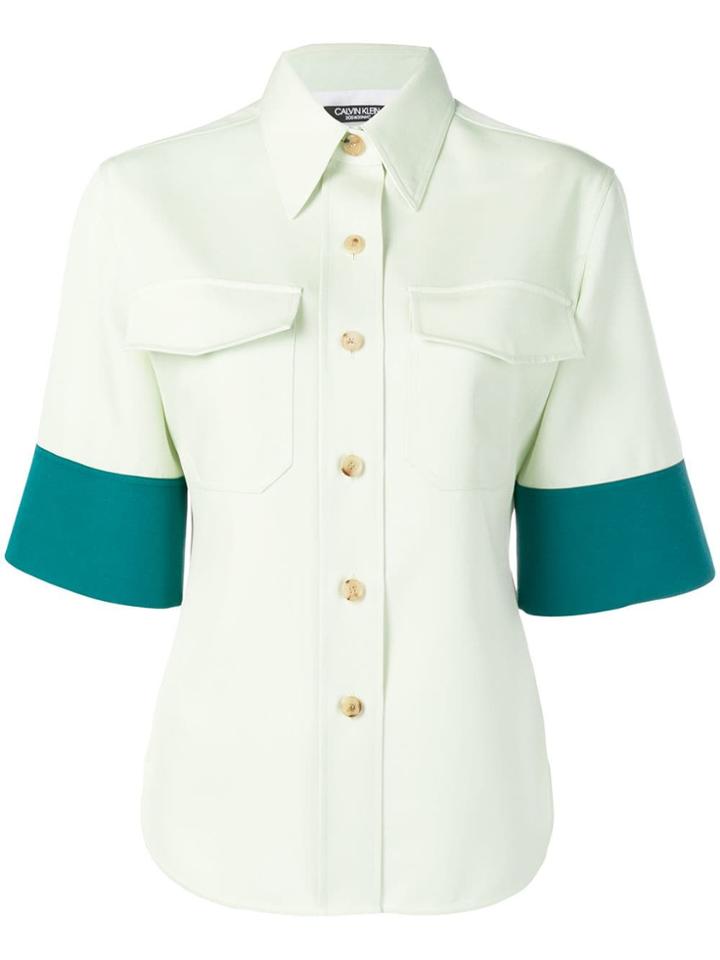 Calvin Klein 205w39nyc Panelled Shirt - Green