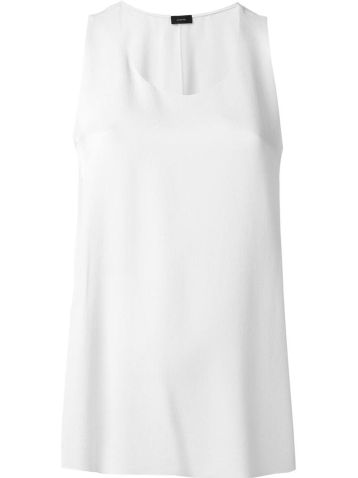 Joseph Classic Tank Top, Women's, Size: 44, White, Silk