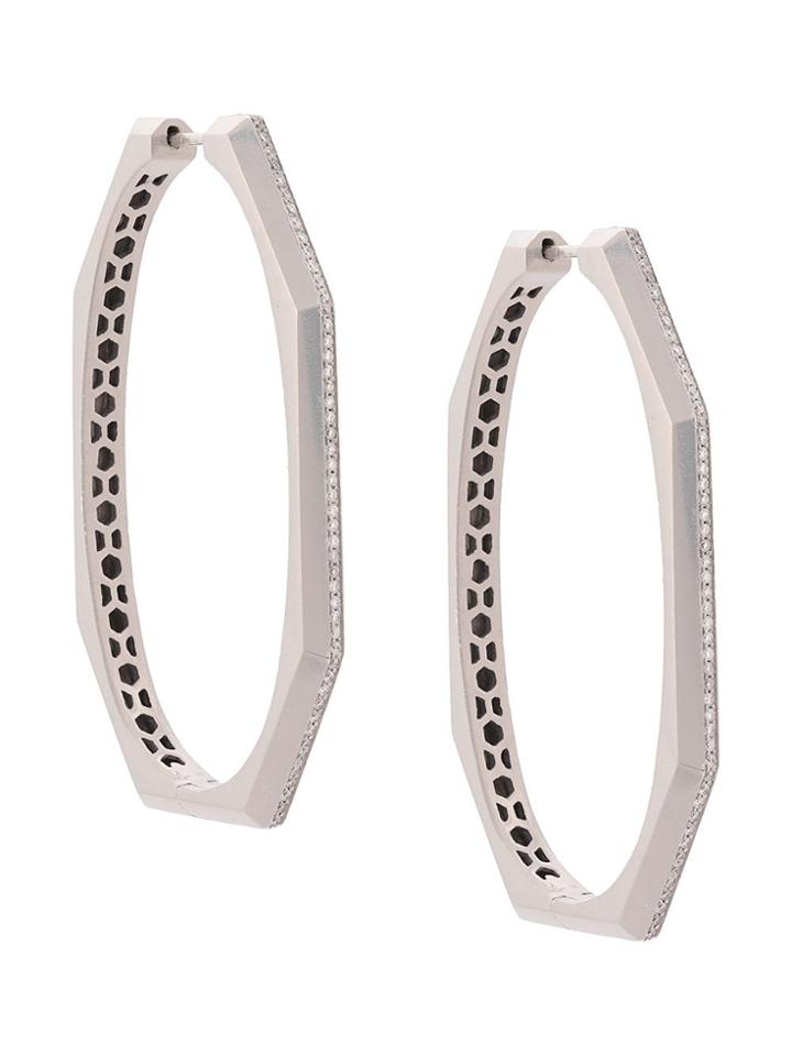 Sorellina Otto Diamond Hoops - Grey