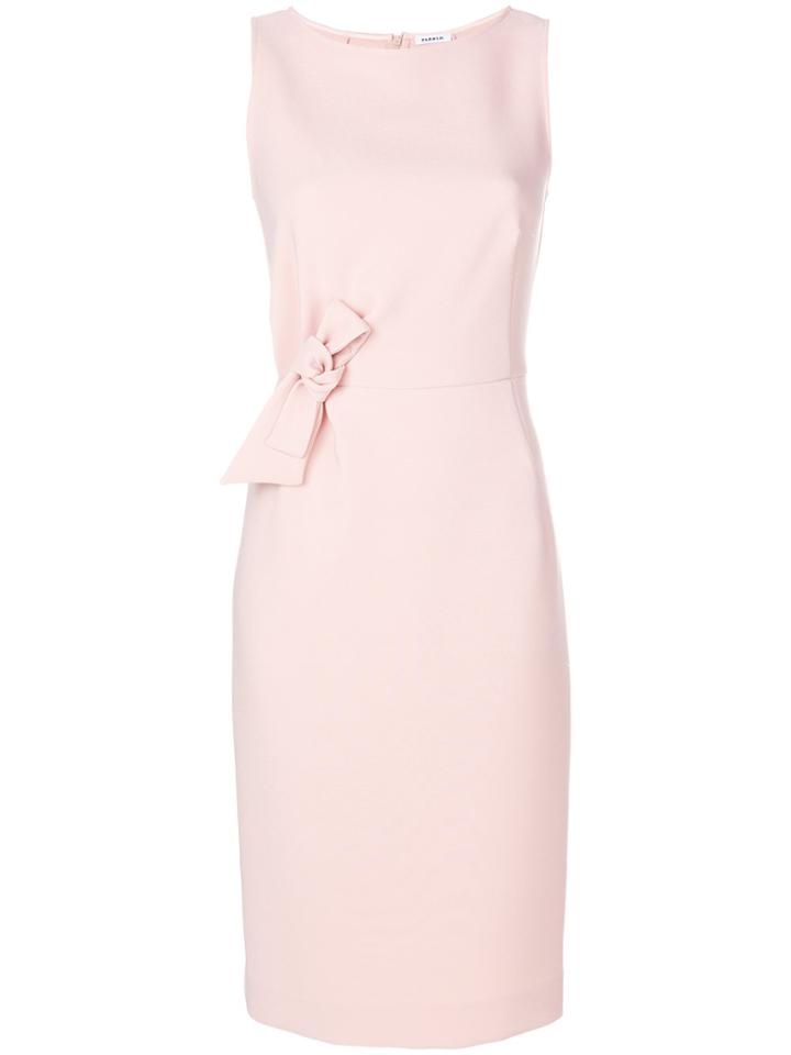 P.a.r.o.s.h. Bow Shift Dress - Pink & Purple
