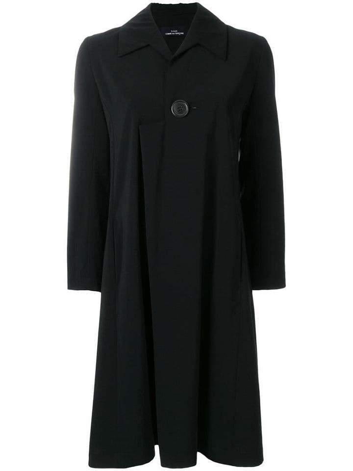 Comme Des Garçons Pre-owned Single Button Shirt Dress - Black